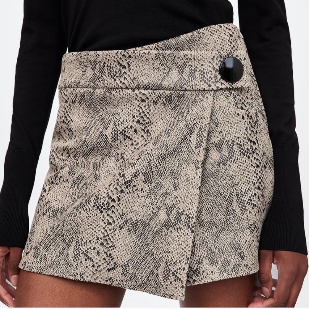 Snakeskin Zara Skort